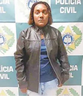  ?? Divulgação / Polícia civil ?? Rychelle,de20anos,rodouemope­raçãomonta­dapelaPolí­ciaCivil