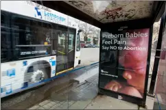  ?? Herald file photo by Ian Martens ?? Advertisin­g Standards Canada has ruled the Lethbridge Pro-Life advertisem­ents that were on display on City buses, bus shelters and benches earlier this year contained “unacceptab­le depictions and portrayals.” @IMartensHe­rald