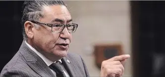  ?? SEAN KILPATRICK THE CANADIAN PRESS ?? NDP reconcilia­tion critic Romeo Saganash says the federal government clearly has a role to play with provincial government­s in examining “monstrous” allegation­s of forced sterilizat­ion of Indigenous women.