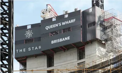  ?? Photograph: Jono Searle/AAP ?? The inquiry came as Star prepared to operate the new Queen’s Wharf casino in Brisbane, which is still under constructi­on.