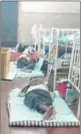  ??  ?? When Free Press Journal visited civic-run hospitals like King Edward Memorial (KEM) hospital, BYL Nair Hospital and Lokmanya Tilak Municipal General Hospital, it found that sevral patients were sleeping on the floor.