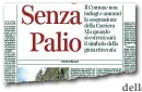  ??  ?? Sul «Corriere Fiorentino» di domenica scorsa la richiesta di Roberto Barzanti di sospendere il Palio