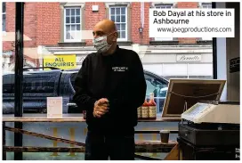  ??  ?? Bob Dayal at his store in Ashbourne