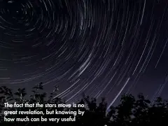  ??  ?? The fact that the stars move is no great revelation, but knowing by how much can be very useful