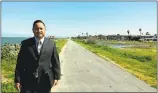  ?? COURTESY PHOTO ?? Foster City Public Work Director Jeff Moneda is proposing a new $90 million levee wall to protect the city from the rising bay.