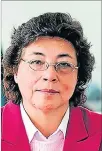  ??  ?? Posición. La presidenta de la UNP, Guadalupe Fierro, está por otra ley.