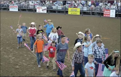  ??  ?? Winners of the Champion Rodeo Reading Challenge will participat­e in the opening ceremonies of the 2017 Wrangler Champions Challenge Rodeo in Spanish Fork.