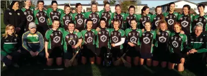  ??  ?? The Clanmauric­e camogie team that retained their Munster Junior Club Camogie title after beating Crecora of Limerick in Sunday’s final