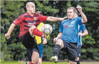  ?? FOTO: MAS ?? Gefährlich­es Spiel? Der SV Westerheim (li.) und der TSV Blaubeuren (re.) wollen weiter hoch.