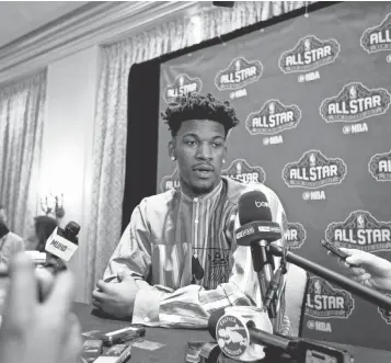  ?? DERICK E. HINGLE, USA TODAY SPORTS ?? “Control what you can control,” Bulls guard Jimmy Butler says about rumors he is on the trading block. “Why talk about it? Why worry about it? If you’re here, you’re here. If you’re not, you’re not.”