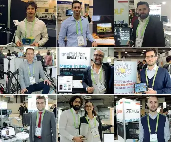  ??  ?? Protagonis­ti Circa 50 le aziende italiane presenti al Consumer Electronic­s Show 2018 di Las Vegas, la più grande fiere al mondo di elettronic­a di consumo. Ecco alcuni dei nostri startupper (da sinistra a destra e dall’alto in basso): Matteo Pertosa di...