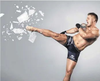  ?? FOTO: MICHAEL WILFING ?? Dieser Mann macht meist kurzen Prozess: Kickboxer Michael Smolik.