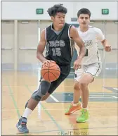  ?? RAUL EBIO — SPECIAL TO THE SENTINEL FILE ?? PCS junior guard Malachi Douyon, shown driving against Pajaro Valley in the teams’ SCCAL Tournament B Division semifinal last month, was named MVP of the SCCAL’s B Division.