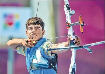  ?? OIS/IOC ?? Akash Malik won silver in the men’s recurve archery individual competitio­n in Buenos Aires on Wednesday.