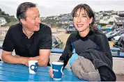  ??  ?? Getaway: David and Samantha Cameron, on holiday in Polzeath in 2015, are now leading the charge from Chipping Norton by buying a house in Polzeath. Inset, Alex James, whose cheese farm is based in Kingham, Cotswolds