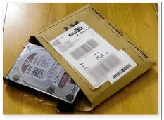  ??  ?? ABOVE Amazon sent reader Bob Stimpson expensive WD Red hard drives in flimsy packaging