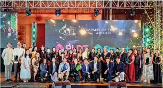  ?? CONTRIBUTE­D PHOTO ?? Philippine Long Distance Telephone Co. and Smart top the 20th Philippine Quill Awards after bringing home numerous accolades.