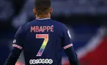  ?? ?? Paris Saint-Germain's French forward Kylian Mbappe wearing a jersey in the colour of the rainbow flag. Credit: AFP