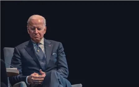  ?? HILARY SWIFT THE NEW YORK TIMES ?? Biden has indicated to associates that he is leaning toward running for president in 2020, setting up a primary race clash between the veteran Washington insider and more liberal contenders.