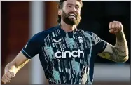  ?? ?? MONEY MAKER: Topley celebrates for England