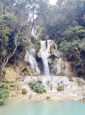 ??  ?? Mountains and waterfalls are among the attraction­s in Laos.