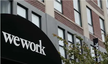  ?? ?? WeWork, valued at $47bn at its peak on the private market, suffered a stunning fall from gracein the wake of a botched bid to go public and the ouster co-founder Adam Neumann in 2019. Photograph: Shannon Stapleton/Reuters