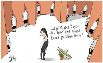  ?? Karikatur: Nel ?? Mit dieser Karikatur verabschie­det sich Nel in einen Kurzurlaub.