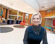  ?? ARCHIVES] [PHOTO BY NATE BILLINGS, THE OKLAHOMAN ?? Jill Castilla, president and CEO of Citizens Bank of Edmond, in the lobby of her bank.