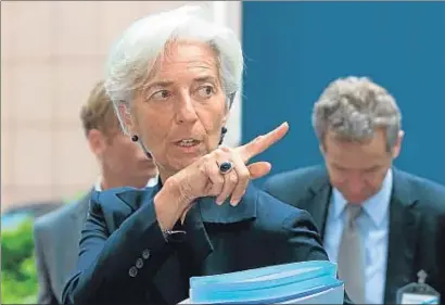  ?? PHILIPPE WOJAZER / REUTERS ?? La directora gerente del FMI, Christine Lagarde