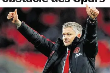  ?? –AFP ?? Ole Gunnar Solskjaer est invaincu depuis qu’il a succédé à José Mourinho sur le banc. Sur notre app: tous les potins et les résultats du football suisse et internatio­nal.