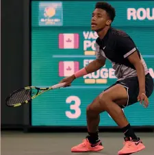  ??  ?? Felix Auger-Aliassime, n. 169 Atp, è nato l’8 agosto 2000 a Montreal