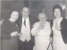  ??  ?? MEMORIES: Sam Poulton, a former prisoner of war, at home with his sisters