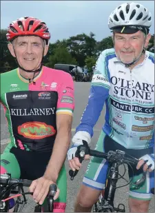  ??  ?? Kanturk’s Tom Daly and D D Nagle from Freemount were among the many participan­ts last Sunday.