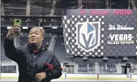  ?? CP PHOTO ?? Conditions were different when the NHL last held an expansion draft 17 years ago. Jay Deogracias takes a selfie during an event to unveil the name of the Vegas Golden Knights in November 2016 in Las Vegas.
