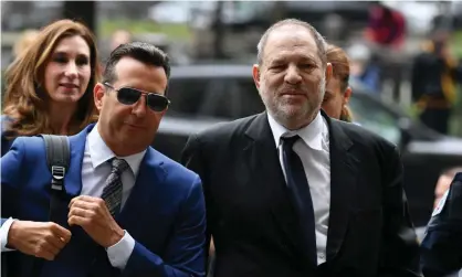  ?? Photograph: Erik Pendzich/Rex/Shuttersto­ck ?? Harvey Weinstein arrives at court in New York City on Friday.