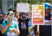  ?? ?? People take part in a March for Our Lives rally in support of gun control at Frank Ogawa Plaza in Oakland on Saturday. Recent mass shootings have intensifie­d gun control pleas.