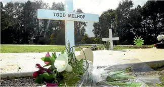  ?? PHOTO: STUFF ?? Buried in Invercargi­ll, Todd Melhop died in a head-on crash while driving from Christchur­ch to South Otago.