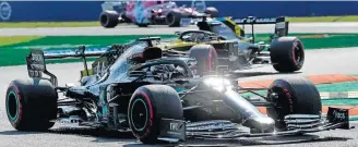  ?? MATTEO BAZZI / AFP ?? Sem esforço. Mercedes continua domínio na temporada, comandada por Lewis Hamilton