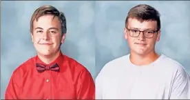  ?? FCS ?? Benjamin Cranford (left) of Armuchee High School and Walker Gallman of Model High School were selected to attend the Governor’s Honors Program this summer.