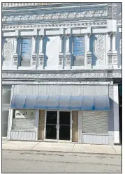  ?? (NWA Democrat-Gazette/Lynn Kutter) ?? Proceeds from a fundraisin­g event Dec. 2 will help pay for repairs at two historic buildings in downtown Prairie Grove, including Prairie Grove Occidental Lodge No. 436 on Mock Street, built in 1903.