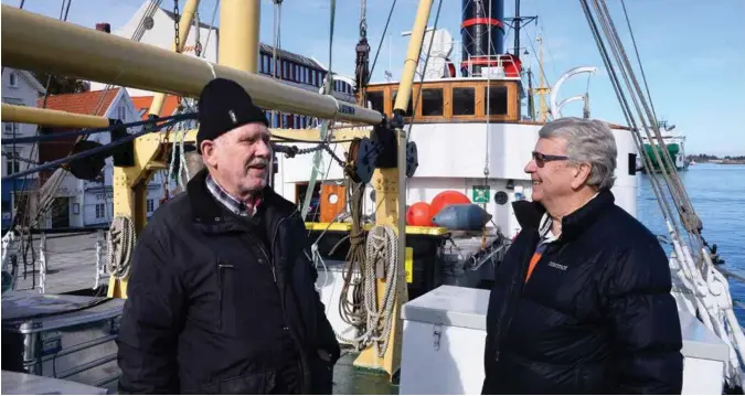  ?? JONAS HAARR FRIESTAD ?? Sigurd Jansen gir seg som styreleder for M/S «Rogaland». Han etterfølge­s av Per Øhman.