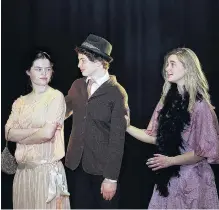  ??  ?? Bugsy, Blousy and Tallulah in Kavagnagh College’s Bugsy Malone.