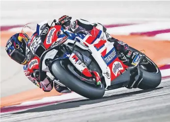  ?? ?? Miguel Oliveira já está adaptado à nova Aprilia e quer um bom lugar na grelha