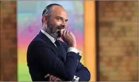  ??  ?? Le maire du Havre, Edouard Philippe, dimanche, sur le plateau de France 2.