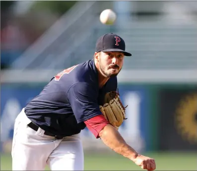  ?? Photo by Louriann Mardo-Zayat / lmzartwork­s.com ?? Pawtucket starting pitcher Chandler Shepherd allowed four runs in 5.1 innings as the PawSox suffered a 4-1 defeat to Norfolk in Game 1 of a doublehead­er at McCoy. The defeat snapped Pawtucket’s four-game winning streak.