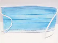  ??  ?? Protection Fluid resistant surgical face mask’s are now required at NHS Tayside facilities