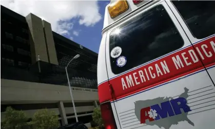  ?? Photograph: Dan Chung/The Guardian ?? An American Medical Response ambulance in California.