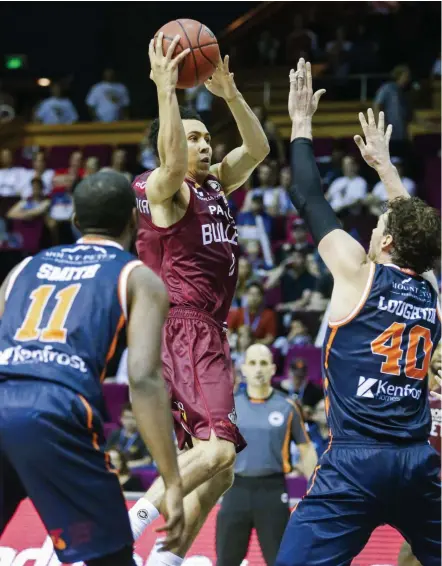  ?? Picture: AAP IMAGE ?? Travis Trice delivered in the final quarter to get the Bullets over the line against the Taipans.