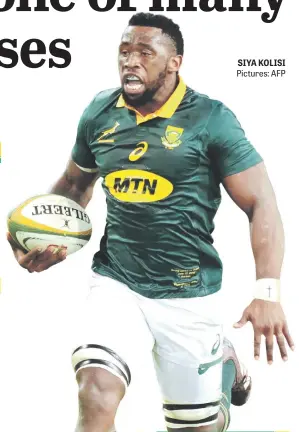  ?? Pictures: AFP ?? SIYA KOLISI