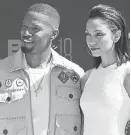  ?? WILLY SANJUAN/ INVISION/ AP ?? Jamie Foxx and his daughter Corinne arrive at the 2018 BET Awards.